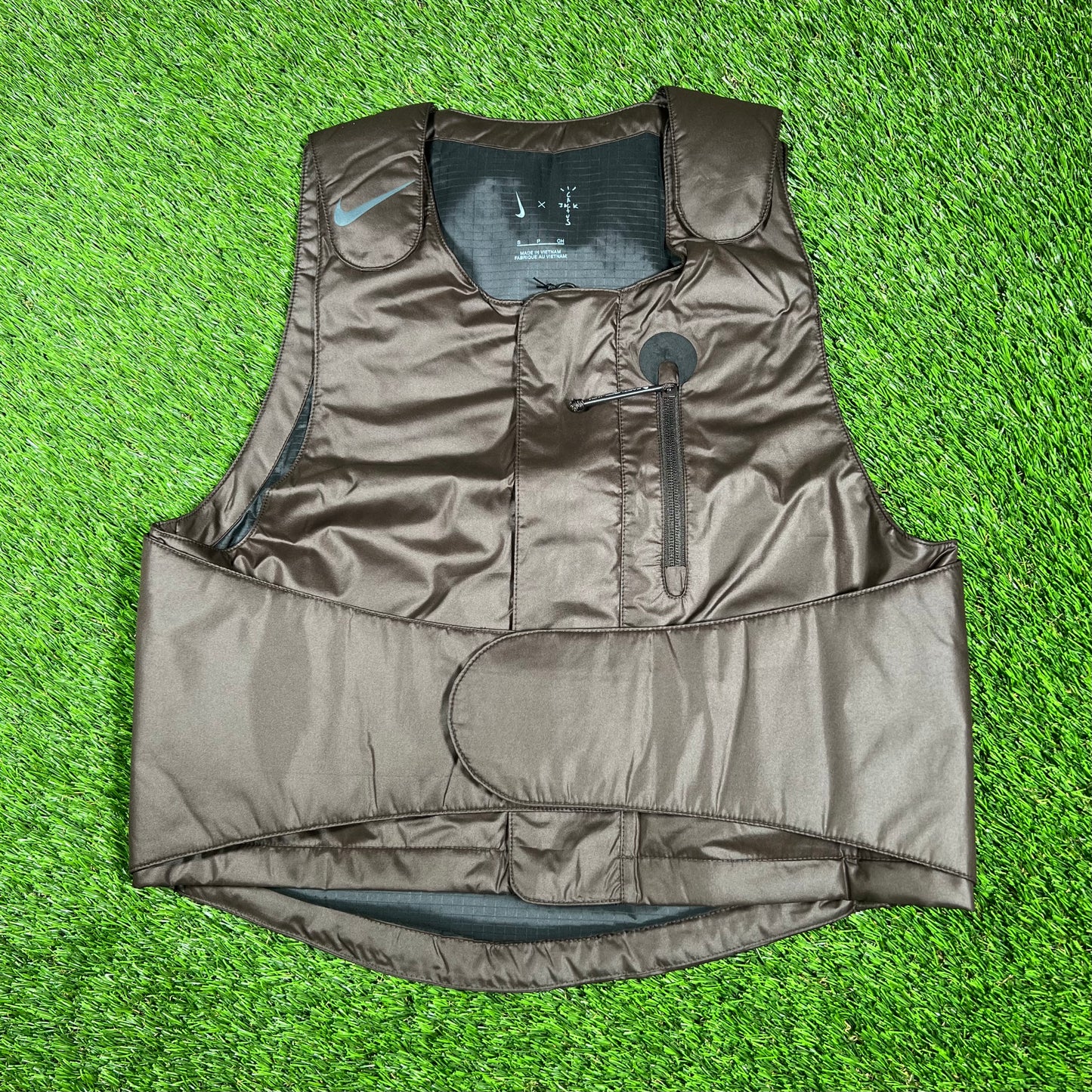 Nike Travis Scott Cactus Jack NRG BH Brown Vest Size Small NEW x15164