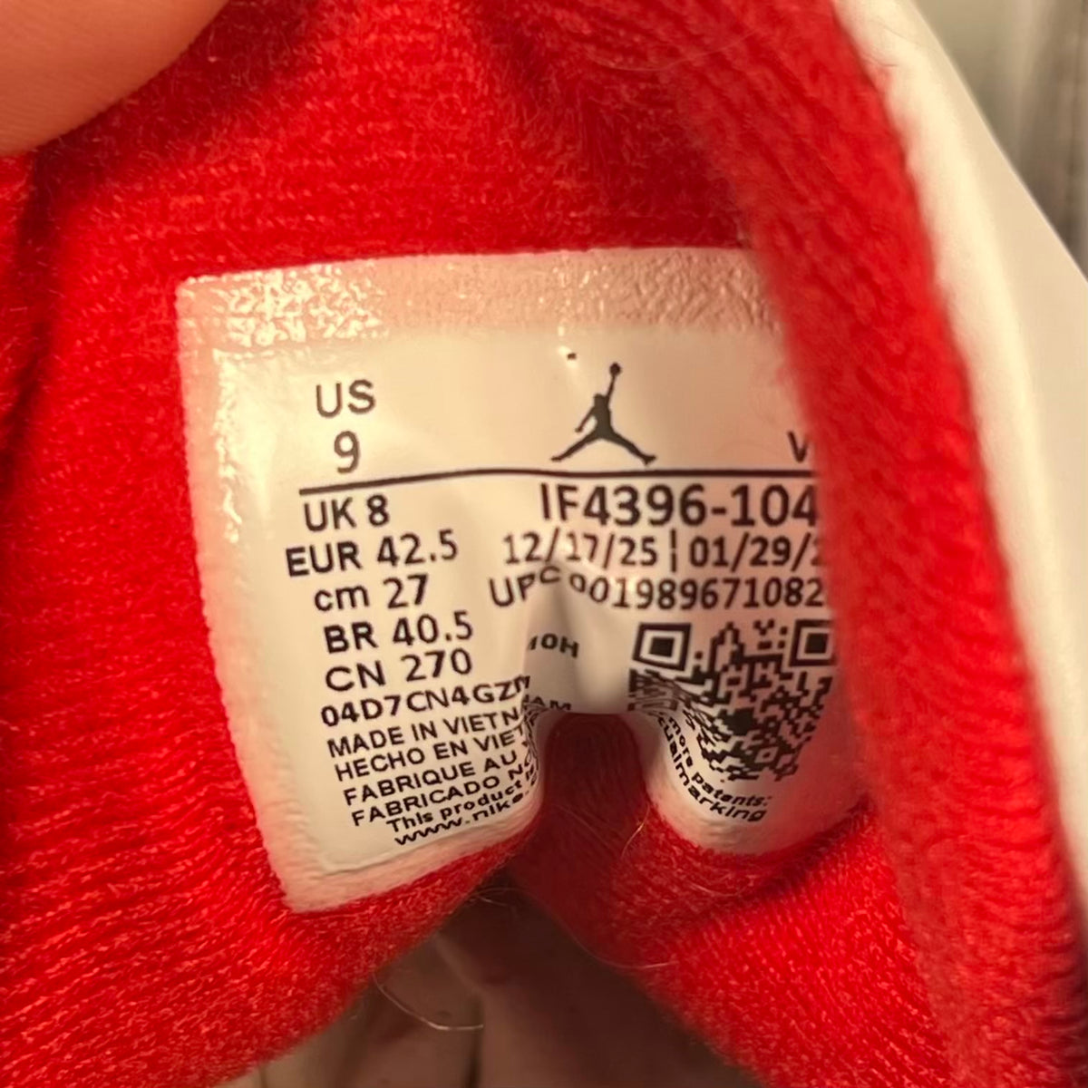 Jordan 3 True Blue (2026) Size 9 USED s23727