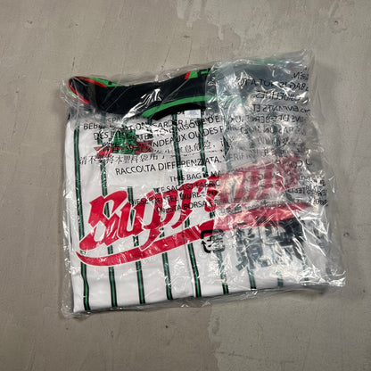 Supreme Stars Baseball Jersey White/Green Size Large NEW x17426