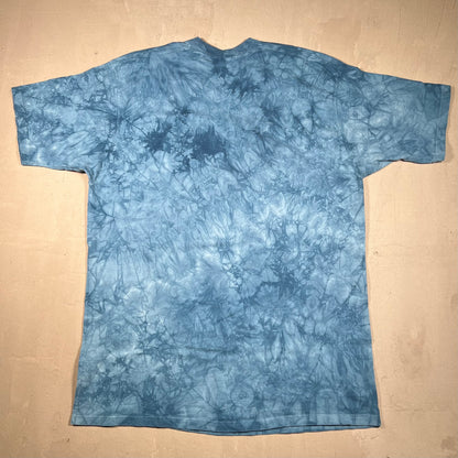 1990s Star Wars Darth Maul Blue Tye Die Tee Size XL USED v18945