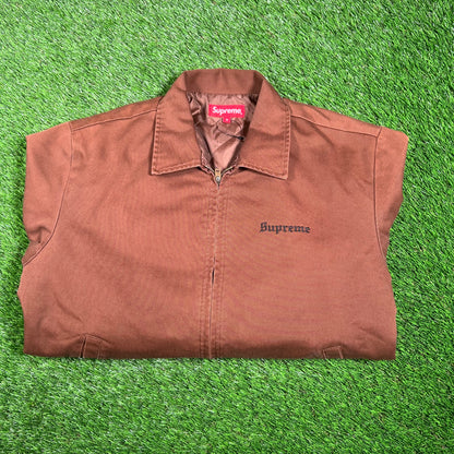 Supreme "The Crow" Brown Work Jacket (2021) Size Small USED x15428