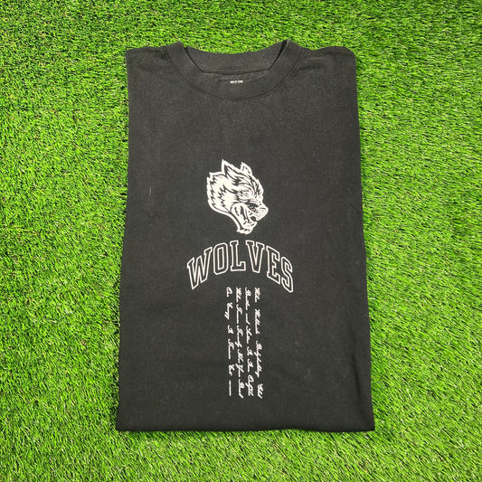 Wolves Club Darc Sports Aime Black Tee Size Large USED x16338