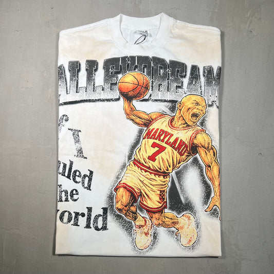 Vale Valley Dreams Maryland Basketball White Tee Size Medium NEW x17012
