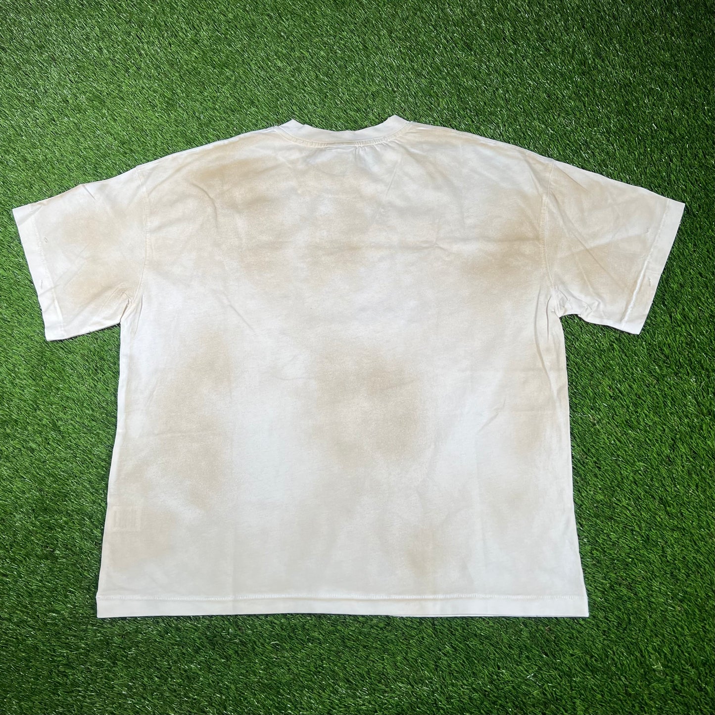 Vale Malcom X Rhinestone Cream Tee Size Medium NEW x15140