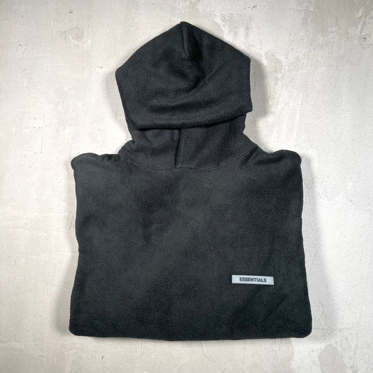 Fear of God FOG Essentials Fleece Black Hoodie Size Medium NEW x16954