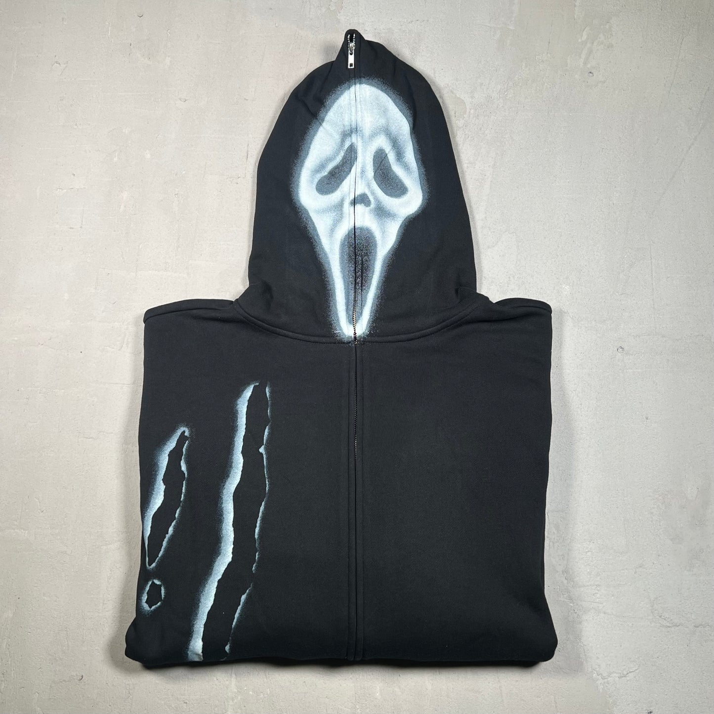 Cactus Jack Don Toliver Scream Full Zip Slasher Hoodie Black Size XXL USED x17109