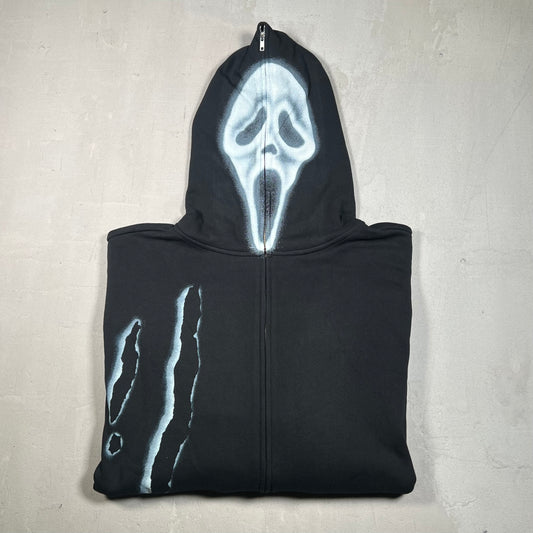 Cactus Jack Don Toliver Scream Full Zip Slasher Hoodie Black Size XXL USED x17109