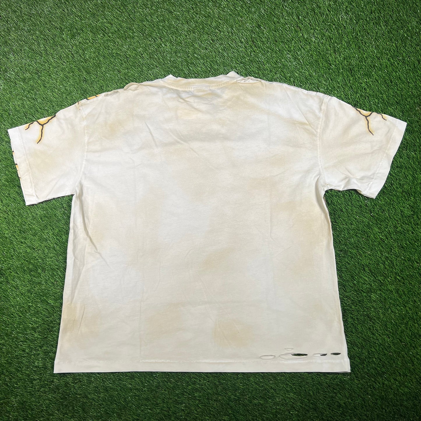 Vale Hands of God AOP White Tee Size Medium NEW x15883