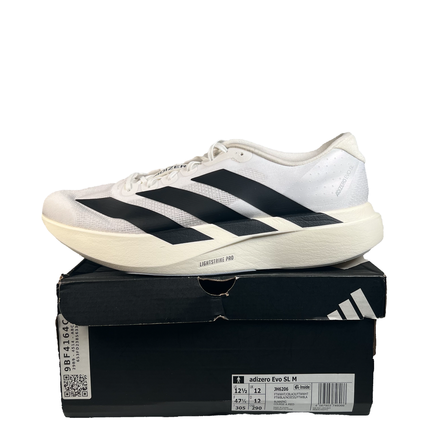 Adidas Adizero Evo SL White (2024) Size 12.5 USED s21984