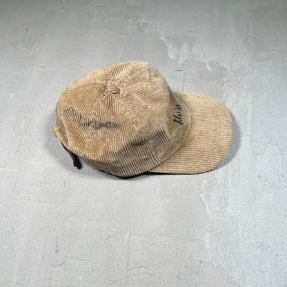 Polo Ralph Lauren Brown Corduroy Logo Hat USED v18996