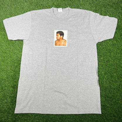 Supreme Ali 2016 Photo Grey Tee Size Large NEW x14513