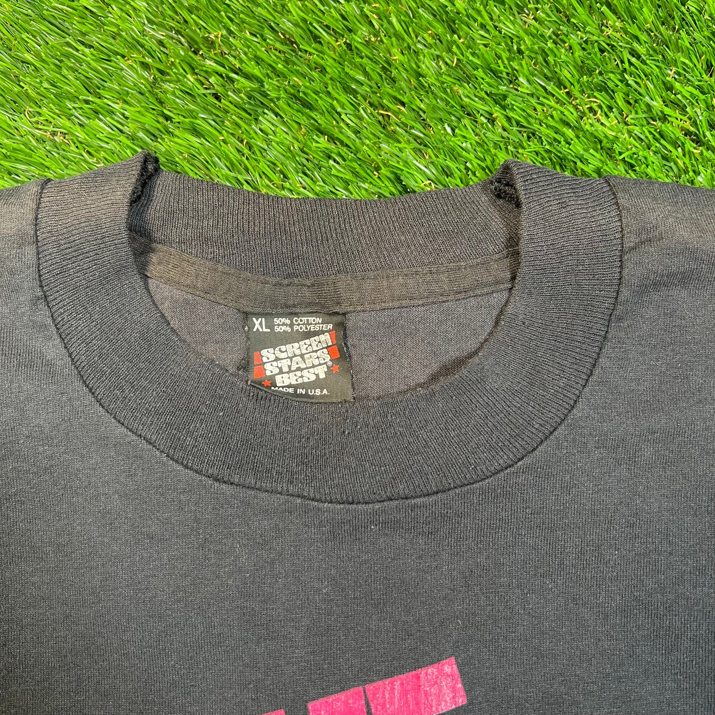 1992 Leave No Child Behind Black Tee Size XL USED v18866