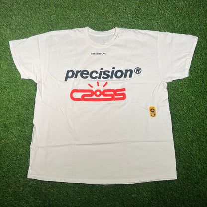 Travis Scott Cactus Jack White Precision Tee Size Large NEW x15886