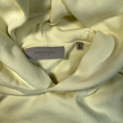 FOG Essentials Felt Logo Yellow Hoodie Size Large NEW x16926