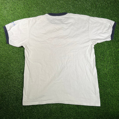 2006 Mets 20th Anniv Ringer White Tee Size XL USED v18125