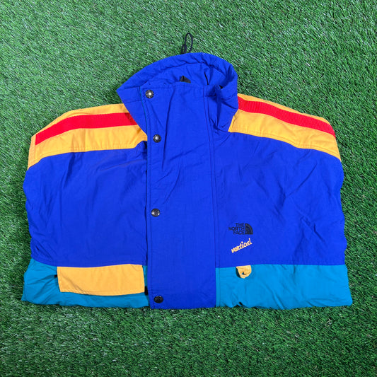 1990s North Face Vertical Gore Tex Vertical Ski Blue Jacket Size Medium USED v18056