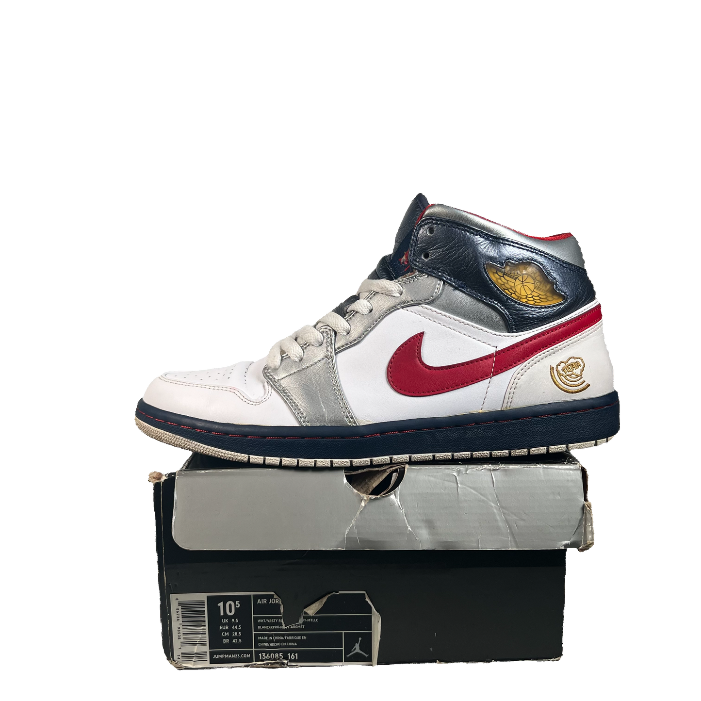 Jordan 1 High Olmpic (2008) Size 10.5 USED s22409