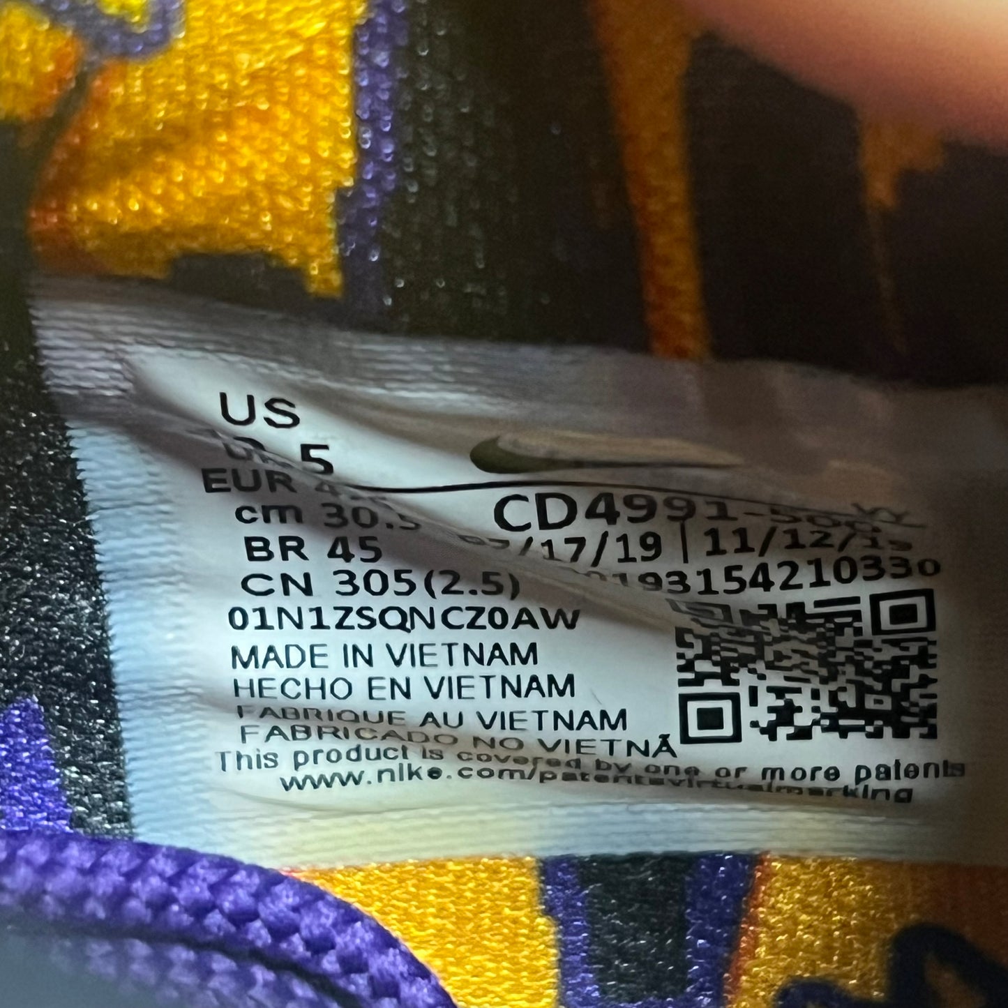 Nike Kobe 5 Protro Lakers (2020) Size 12.5 NEW s21697