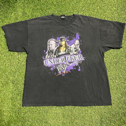 2007 WWE Undertaker Tripple Graphic Black Tee Size XL USED v16179