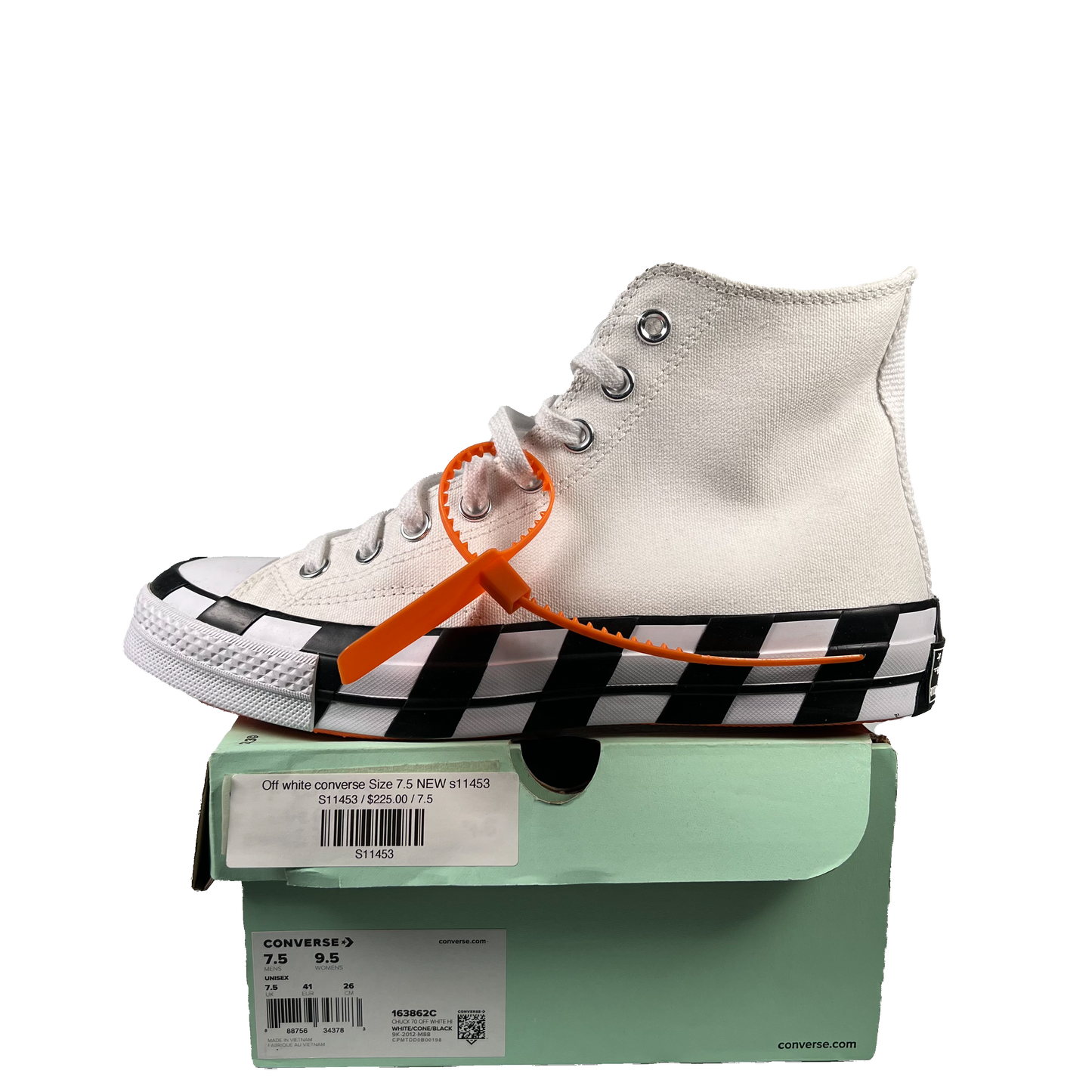 Off White Converse All Star 70 Size 9.5 NEW s10984