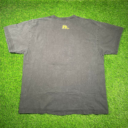 Y2K Harley Davidson Like It Hot Fire Fighter Black Tee Size XL USED v18624