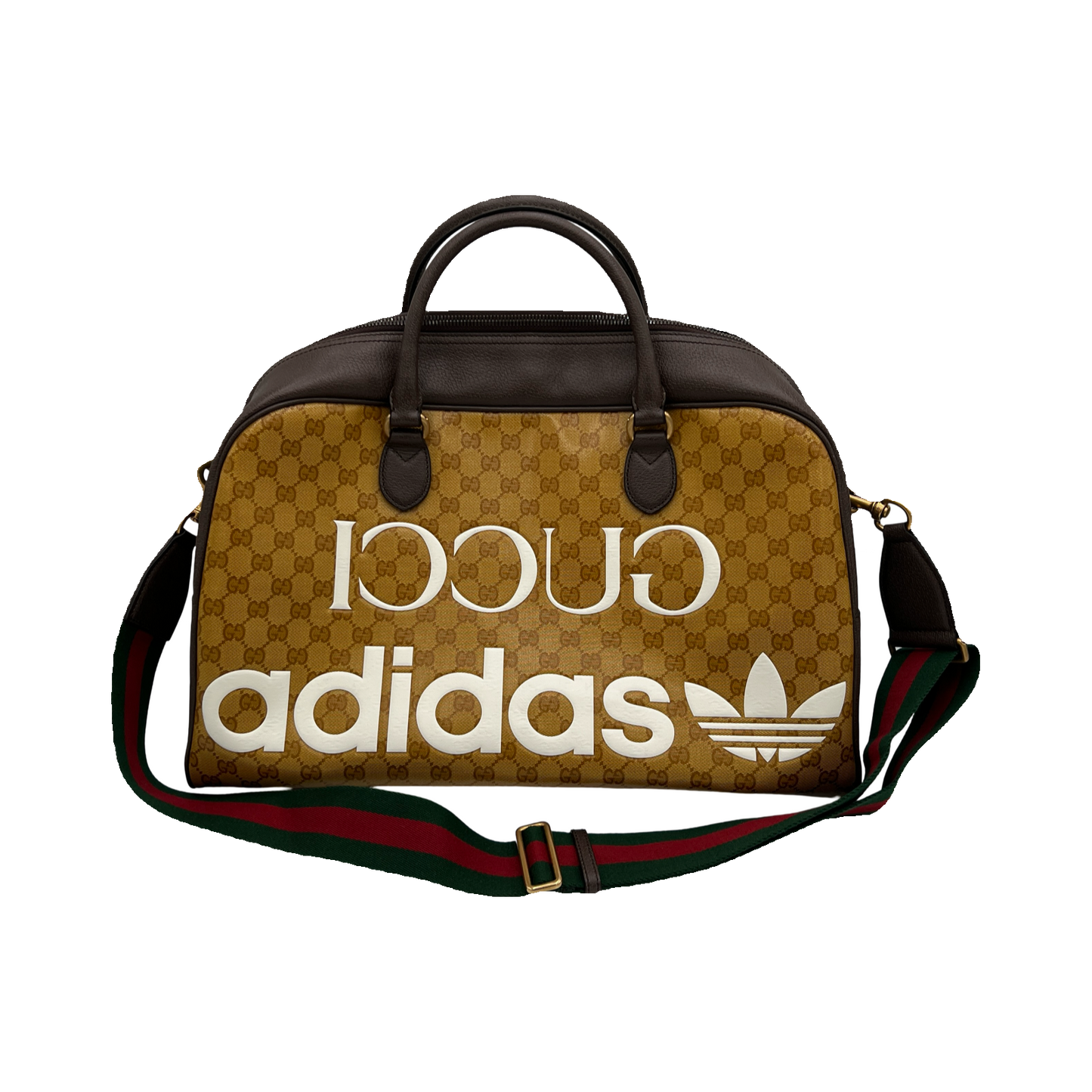 Gucci x Adidas Large Duffle Bag Beige/Brown X12550