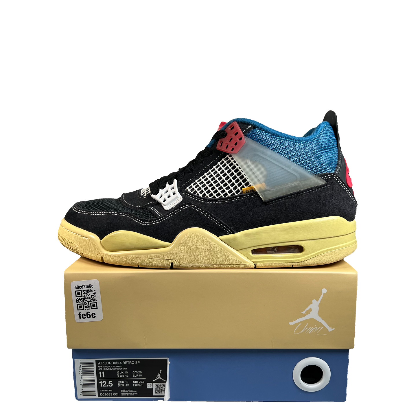 Jordan 4 Union Off Noir (2020) Size 11 USED s22272