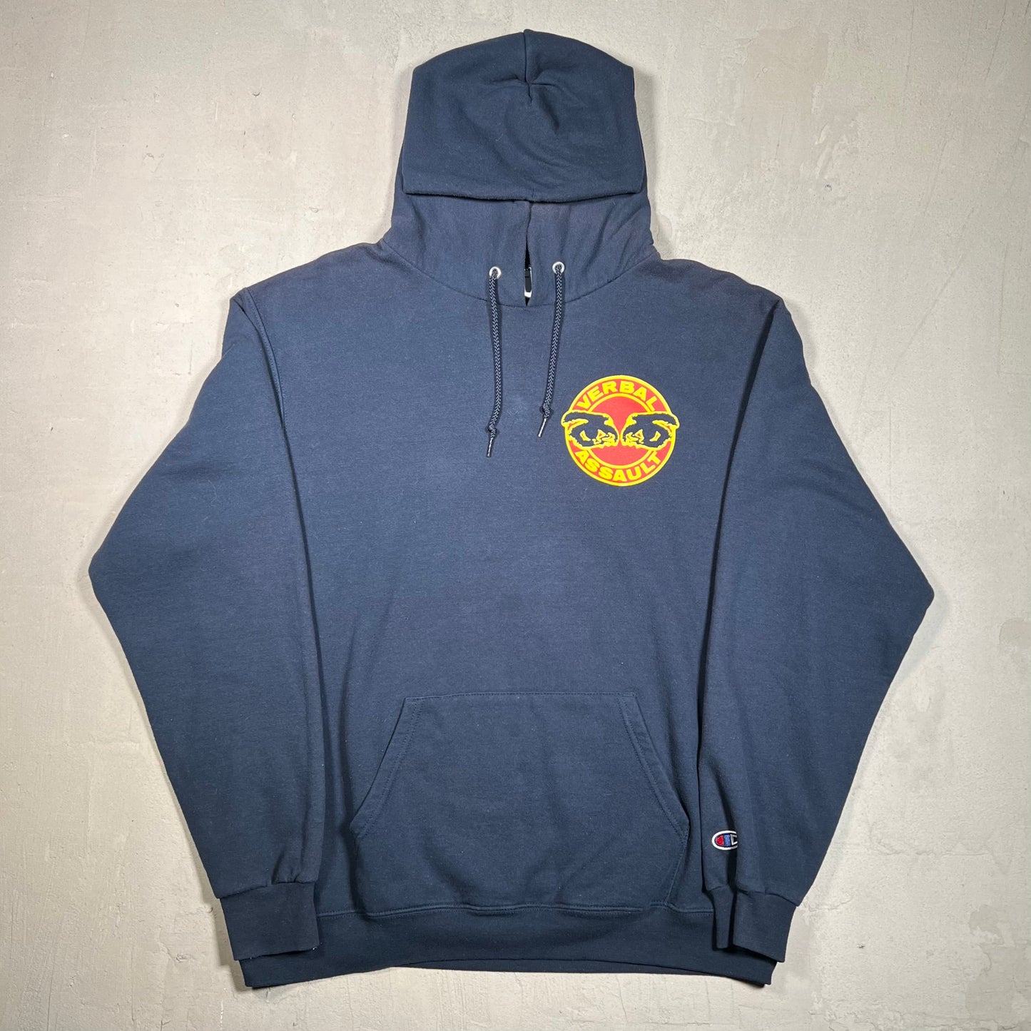 Verbal Assault Hardcore Band Navy Blue Hoodie Size Large USED v19464