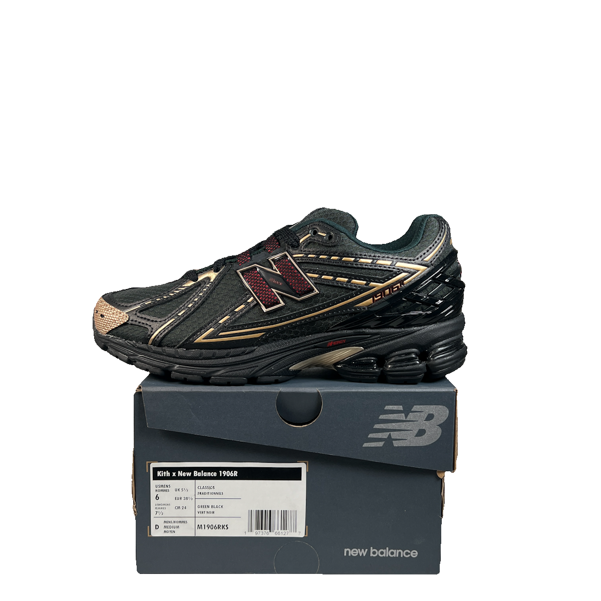 New Balance 1906R Kith Black (2024) Size 6 NEW s23060