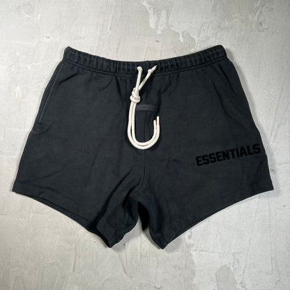 Essentials Fear Of God Black Shorts Size Medium USED x18796