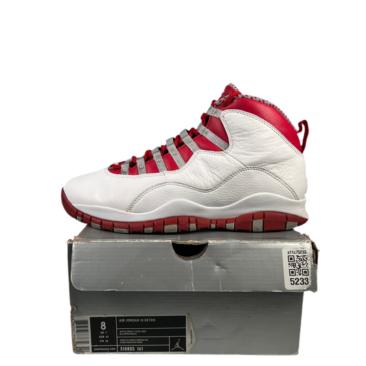 Jordan 10 Red Steel (2005) Size 8 USED s18390