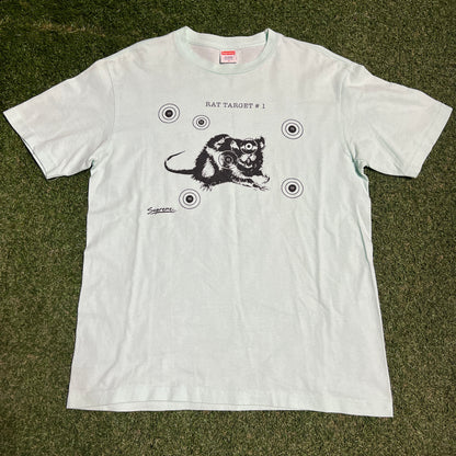 Supreme 2007 Rat Target Teal Tee Size Large USED x13851