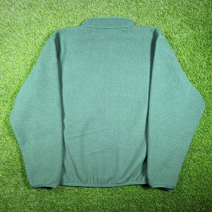 Nike Deep Fleece Green Zip Up Fleece Size XL NEW v17461