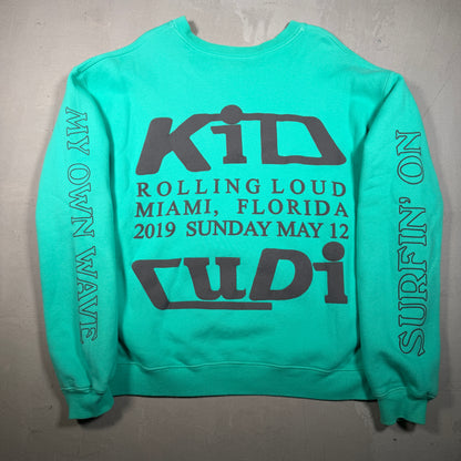 CPFM x Kid Cudi "Swim in the Light" Rolling Loud Miami Teal Crewneck Size Large x12444