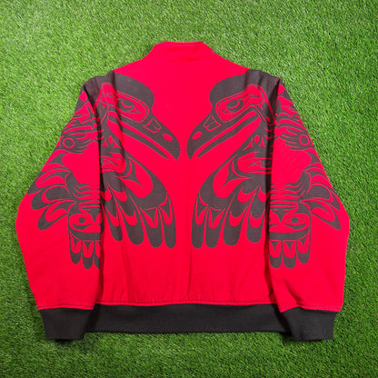 Supreme Red Makah Zip Up Jacket (2019) Size Large USED x15514