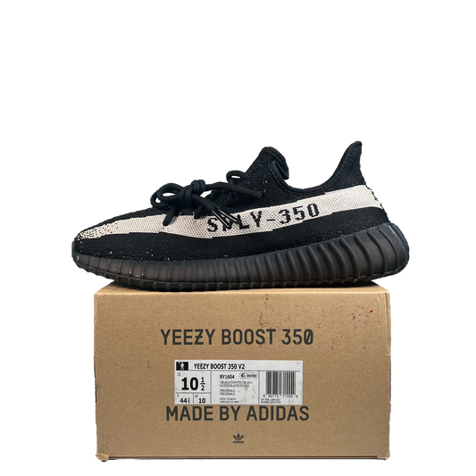 Yeezy 350 Core Black White (2016) Size 10.5 USED s21392