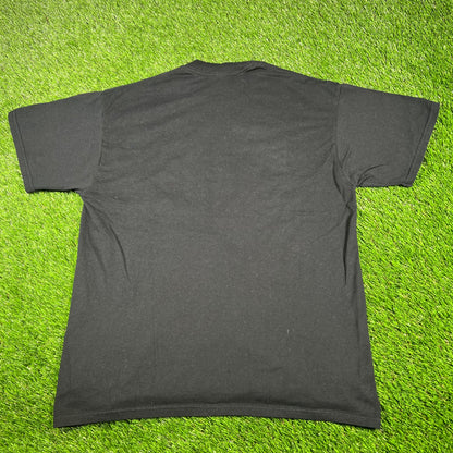Y2K Naught by Nature Black Tee Size Large USED v16967