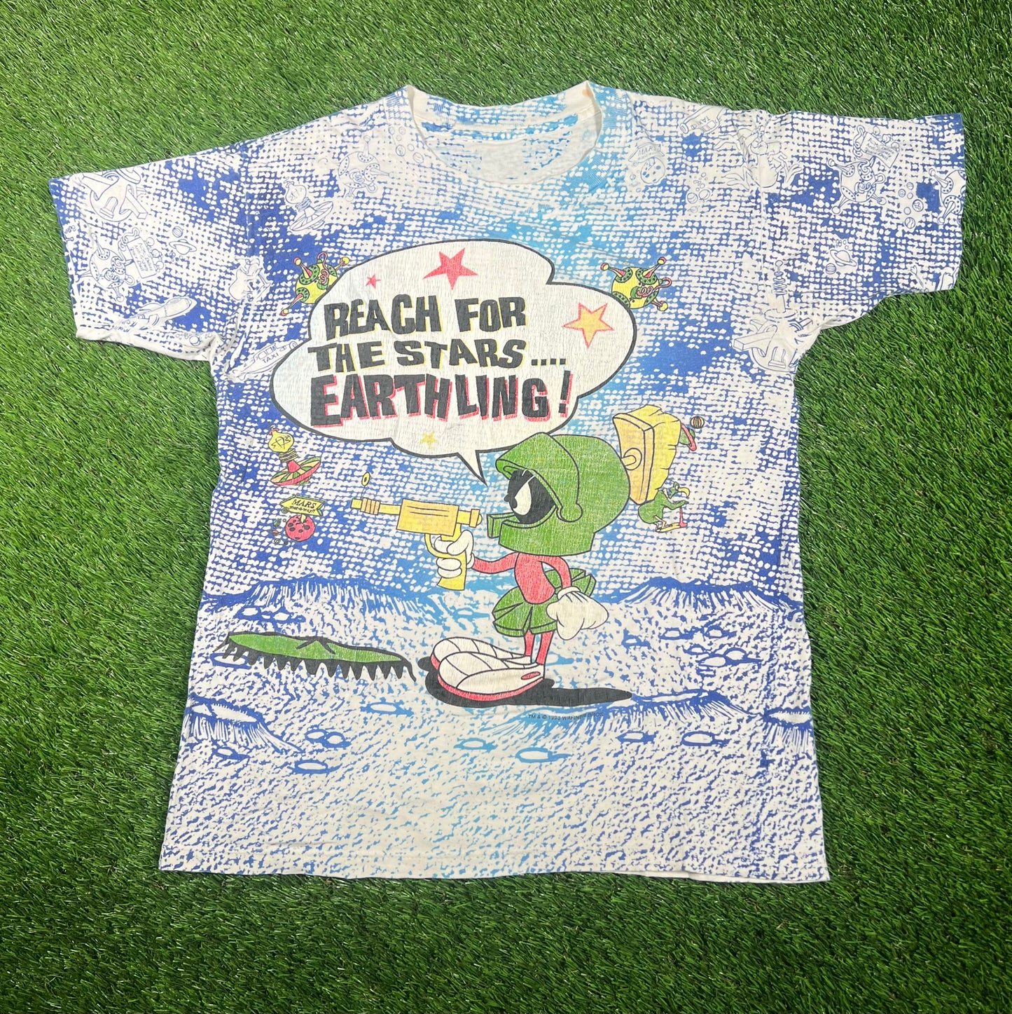 1993 Marvin the Martain Reach for the stars Full Print Size Medium USED v6326