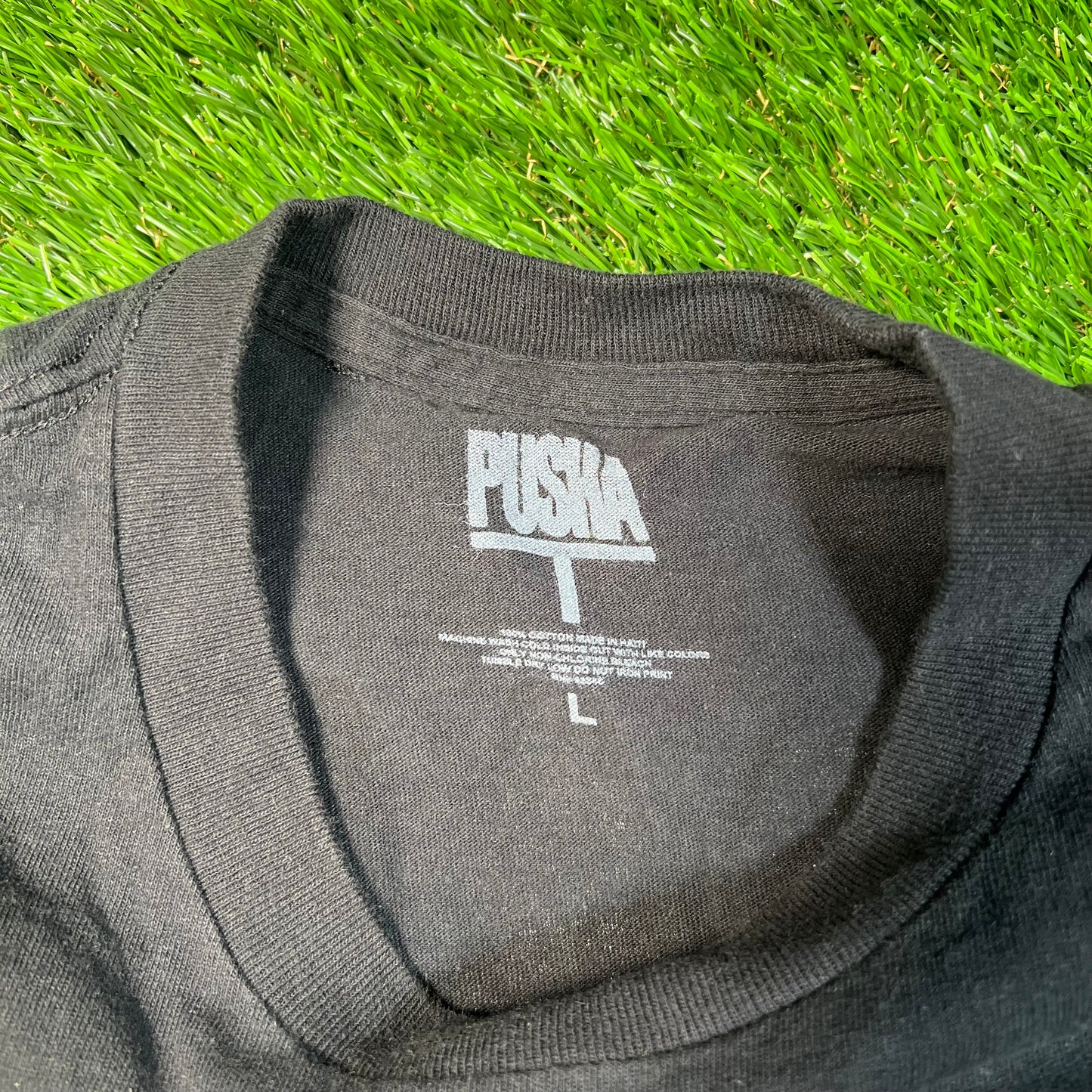 Pusha T Rolling Loud Album of The Year Black Tee Size Large USED x16796