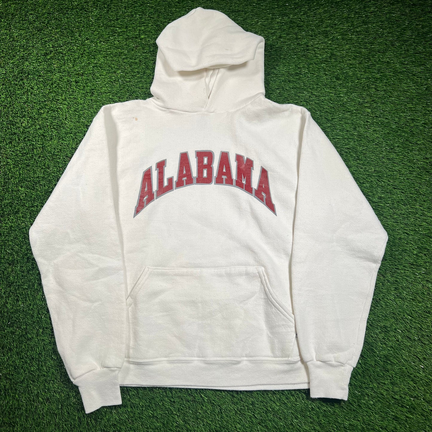1990s Alabama White Champion Hoodie Size Medium USED v18302