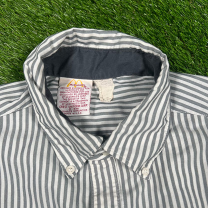 1986 Mcdonald Stripped Shirt Size XL USED v17427