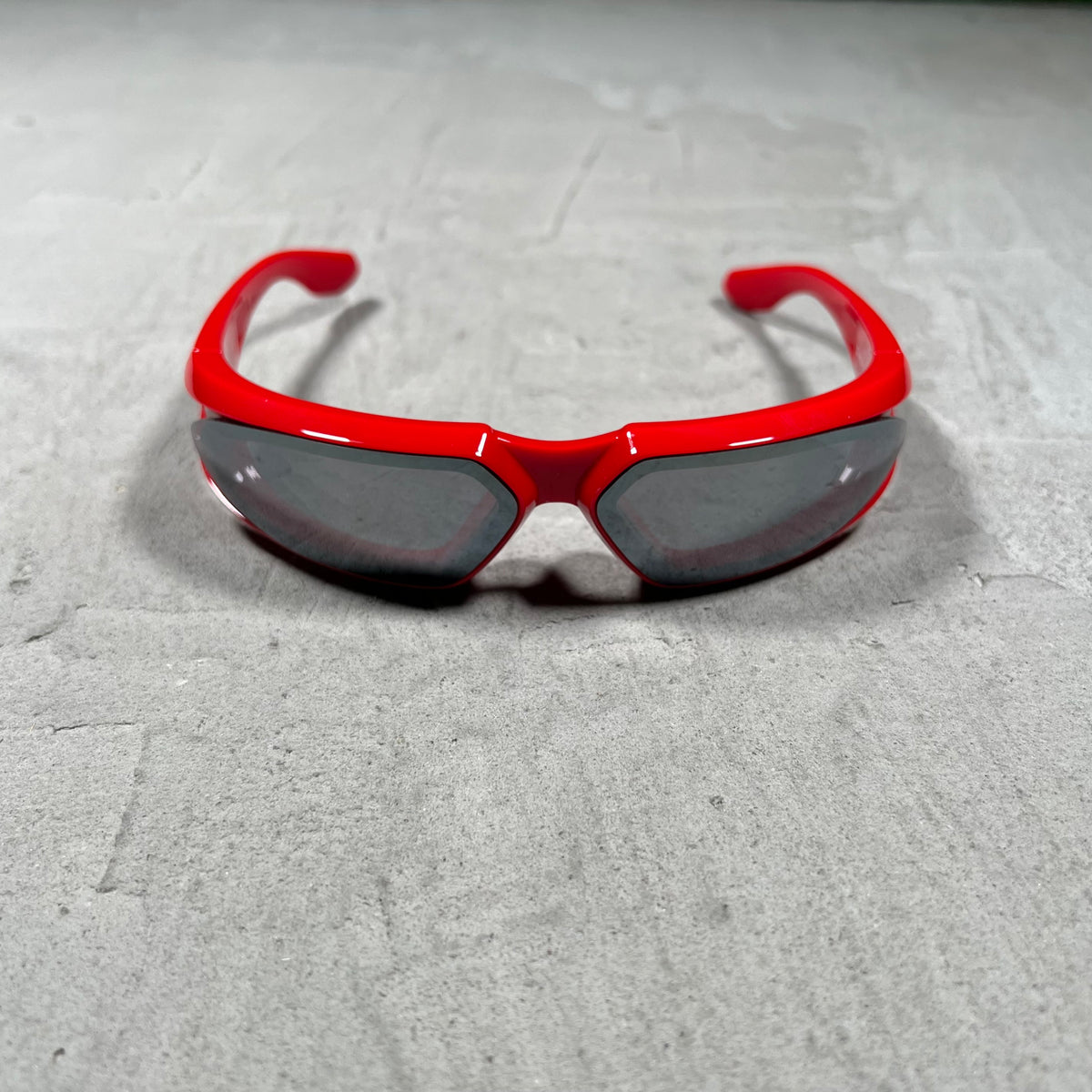 Skylrk Glicky Red Heat Gloss Sunglasses USED x18570