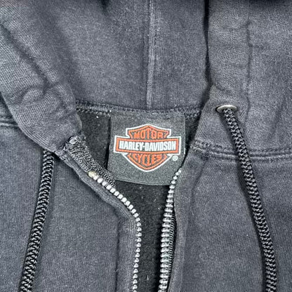 2014 Harley Davidson Honolulu Hawaii Black Zip Up Hoodie Size XL USED v20143