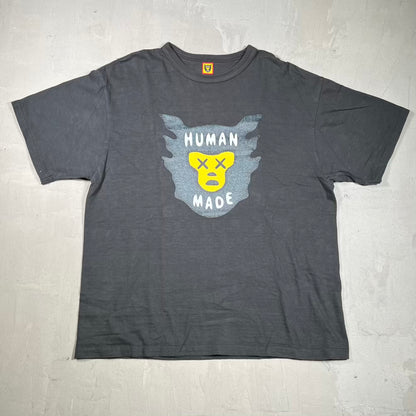 Human Made Kaws Black Tee Size XXL USED x18366