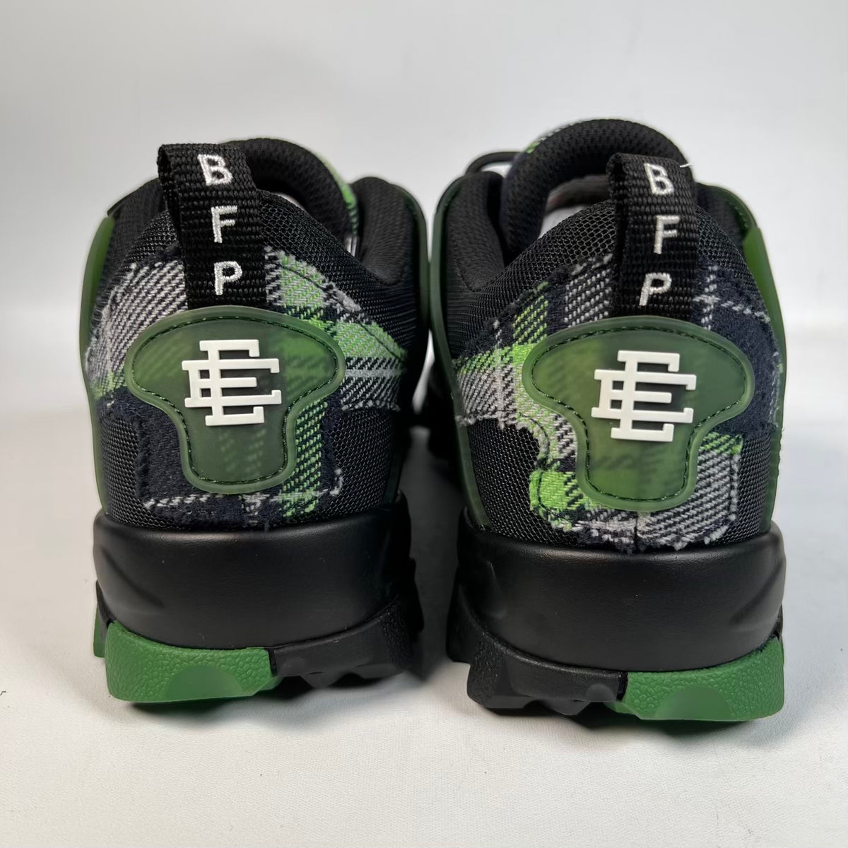 Sicko Eric Emanuel Green Plaid Hiking Boots (2026) Size 5 NEW s23472