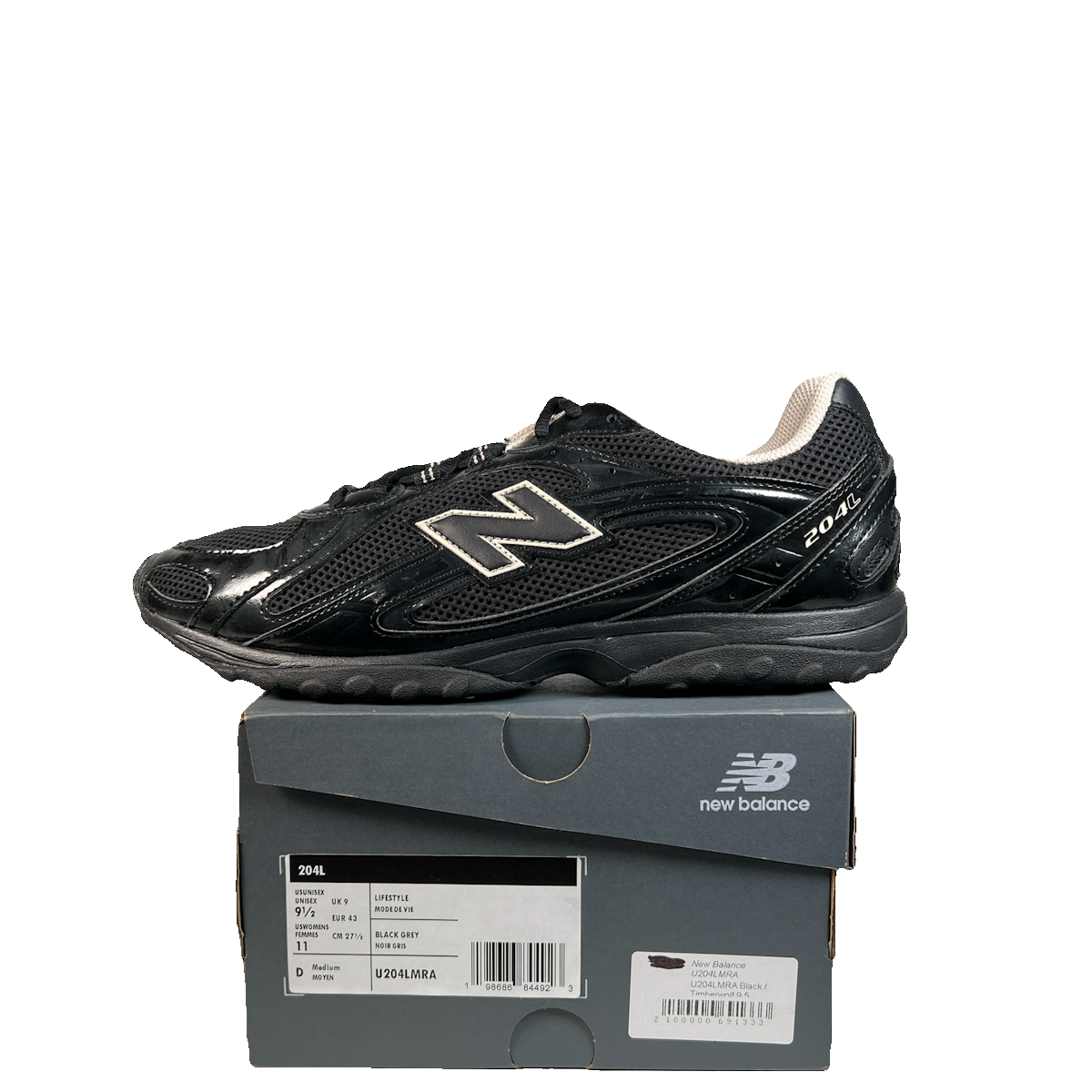 New Balance 204L Black Timberwold (2025) Size 9.5 USED s23274