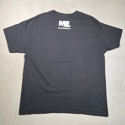 Y2K Metal Edge Magazine Black Tee Size XL USED v19441