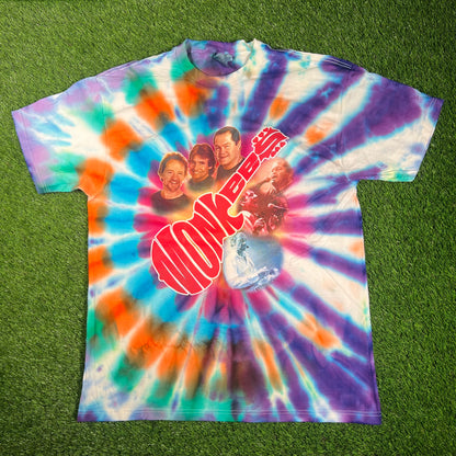 2002 The Monkees Monkeemania Tie Dye World Tour Tee Size XL USED v18204