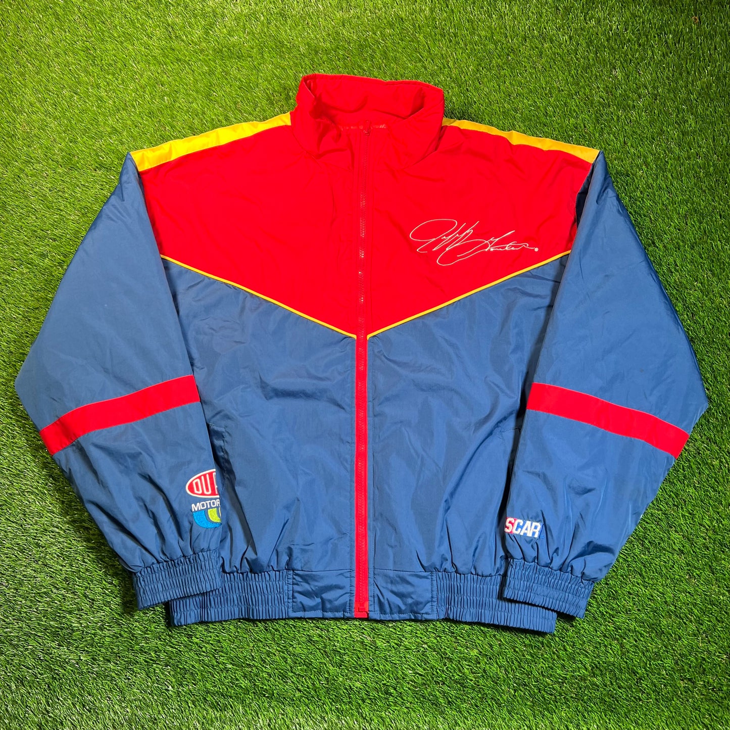 1990s Jeff Gordon 24 Nascar Red/Blue Jacket Size XL USED v18887
