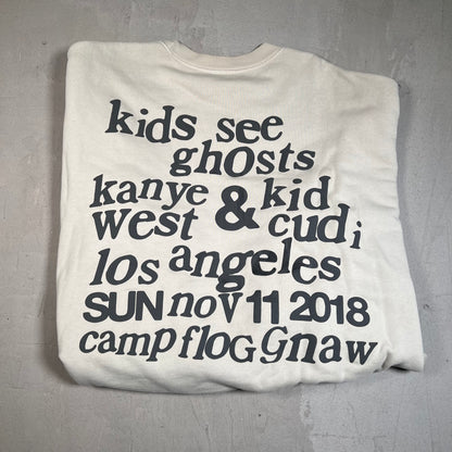 CPFM Kids See Ghost Kanye Cudi I feel Ghosts Tan Crewneck Size Large USED x3041